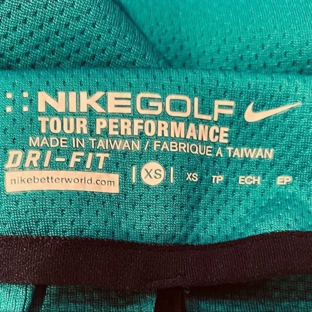 Nike Golf Dri-fit Tour Performance 1/4 Zip Pullover Jacket Long Sleeve Size XS